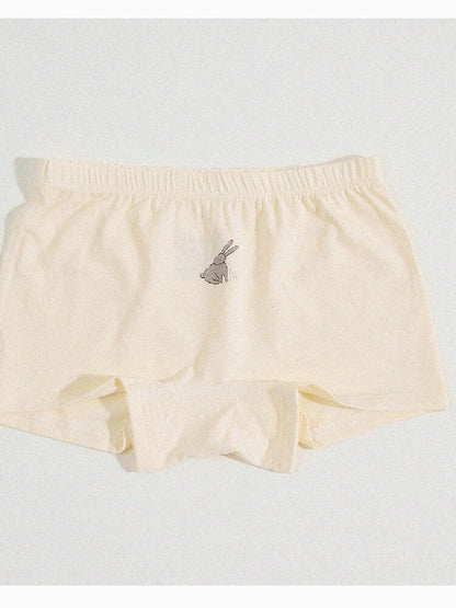 Girls' Cartoon Breathable Boxer Shorts ボタニカルプリント ボクサーパンツ【mh0013205】