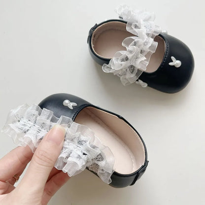 -うさぎ刺繍ストラップシューズ ハートモチーフ付きベビーシューズ【mh0011071】 - mamahalo shop - ベビー用靴 -  べビー服 - 子供服 - 男の子 - 女の子