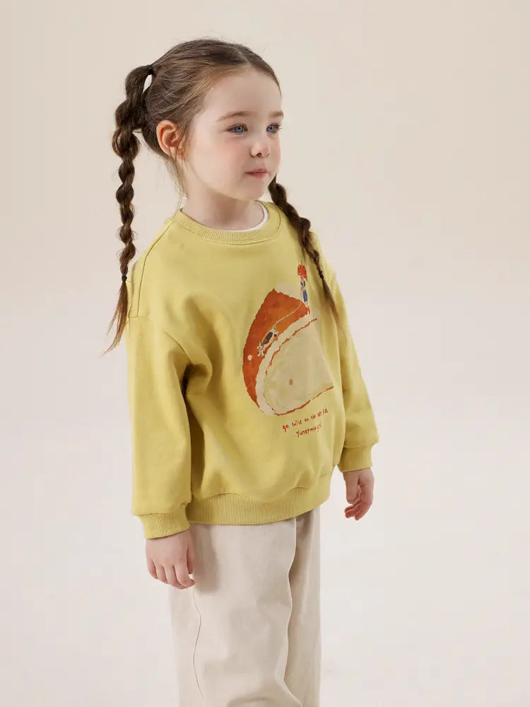 -アニマルプリント長袖スウェットトレーナー【mh0011297】 - mamahalo shop - トレーナー・フーディ -  べビー服 - 子供服 - 男の子 - 女の子