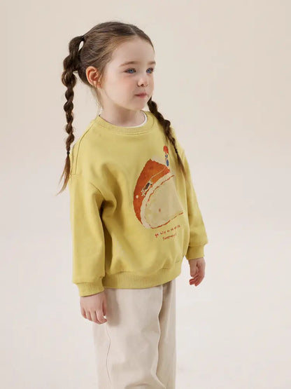 -アニマルプリント長袖スウェットトレーナー【mh0011297】 - mamahalo shop - トレーナー・フーディ -  べビー服 - 子供服 - 男の子 - 女の子