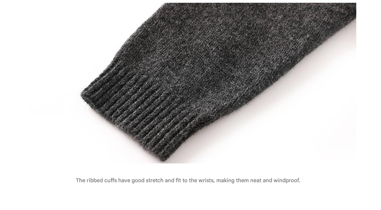 -長袖カーディガン ウール混紡 刺繍デザイン クルーネック【mh0011343】 - mamahalo shop - カーディガン・パーカー -  べビー服 - 子供服 - 男の子 - 女の子