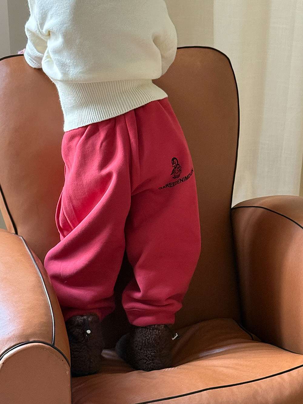 ゆるワイドスウェットパンツ 裏起毛バルーンシルエット 裏起毛スウェットパンツ【mh0011455】