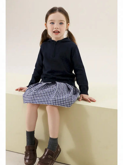 -フレンチスタイルチェックジャケット/ボックスプリーツスカート スーツ【mh0011299】 - mamahalo shop - 長袖セットアップ -  べビー服 - 子供服 - 男の子 - 女の子