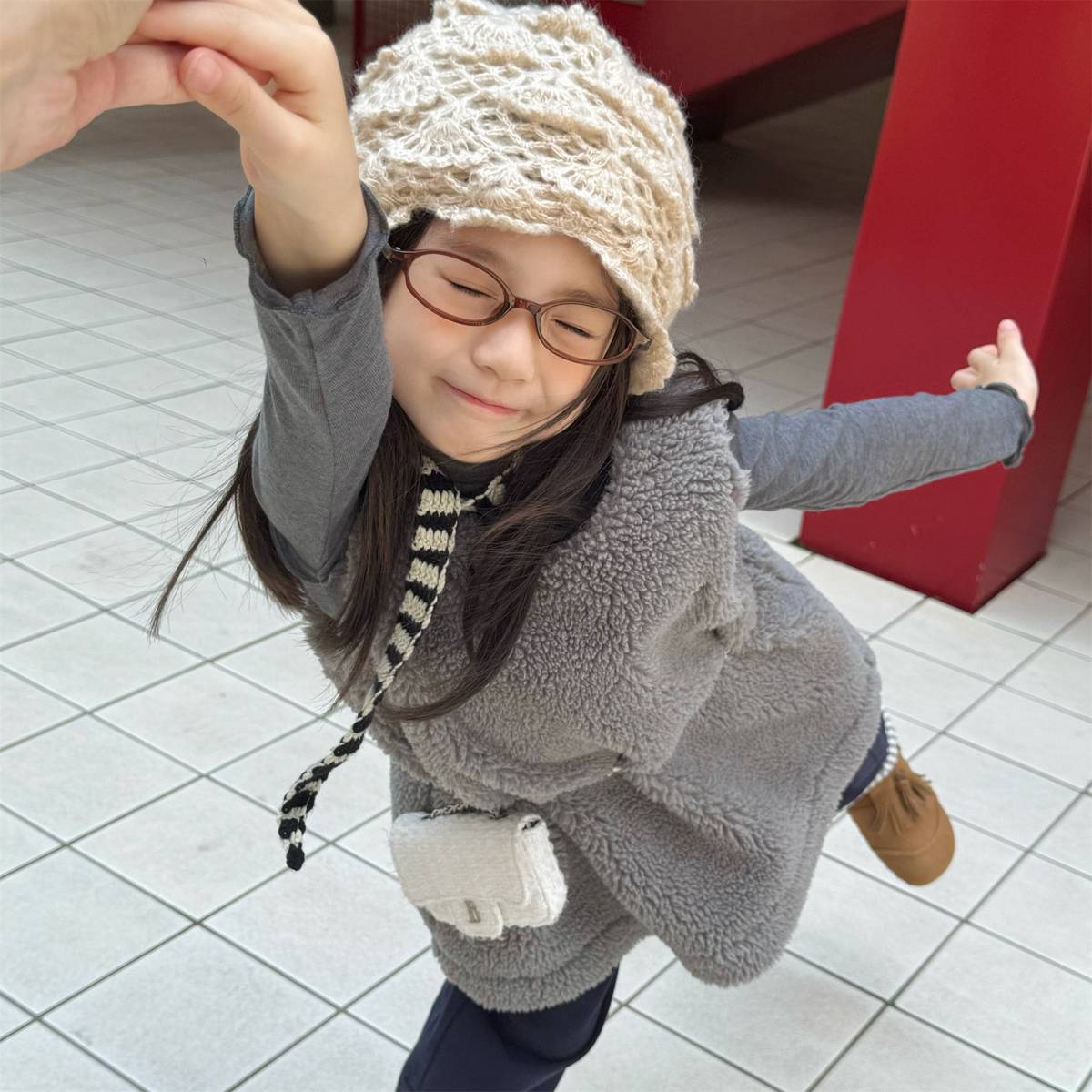 -シープボアジャンパースカート ノースリーブ ふわふわ素材 ワンピース【mh0011420】 - mamahalo shop - ノースリーブワンピース -  べビー服 - 子供服 - 男の子 - 女の子