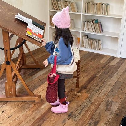 -長袖スウェットトレーナー フリース素材 ラグラン袖 プリントロゴ【mh0011412】 - mamahalo shop - トレーナー・フーディ -  べビー服 - 子供服 - 男の子 - 女の子