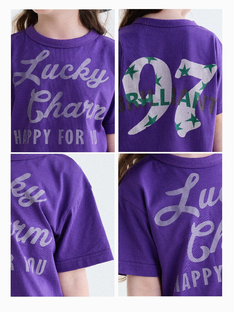 Lettering Graphic Short-Sleeved T-Shirt ビッグシルエット 半袖Tシャツ【mh0013196】