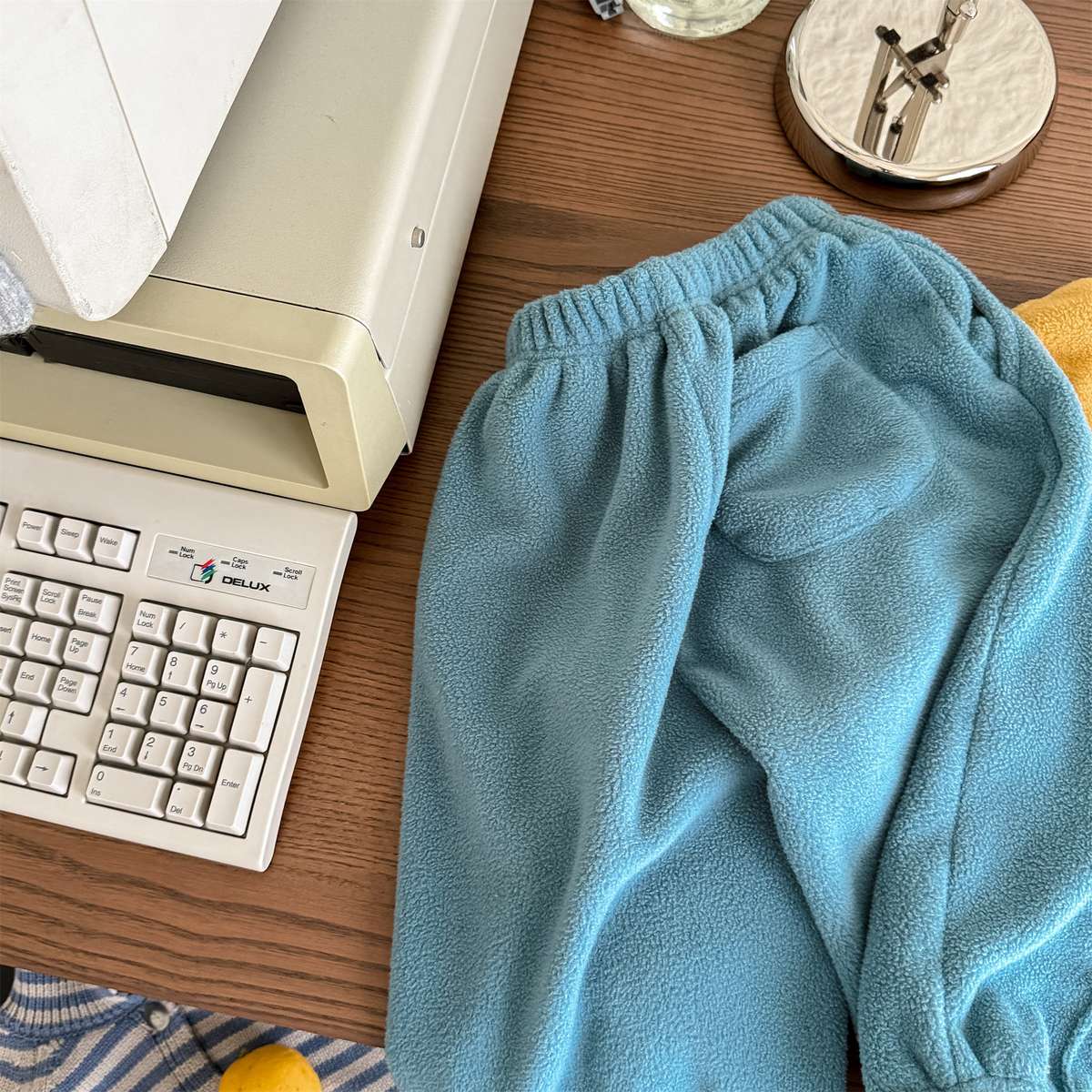 -フリーススウェットパンツ ルーズシルエット あったか長ズボン【mh0011423】 - mamahalo shop - ロングパンツ・スウェットパンツ -  べビー服 - 子供服 - 男の子 - 女の子