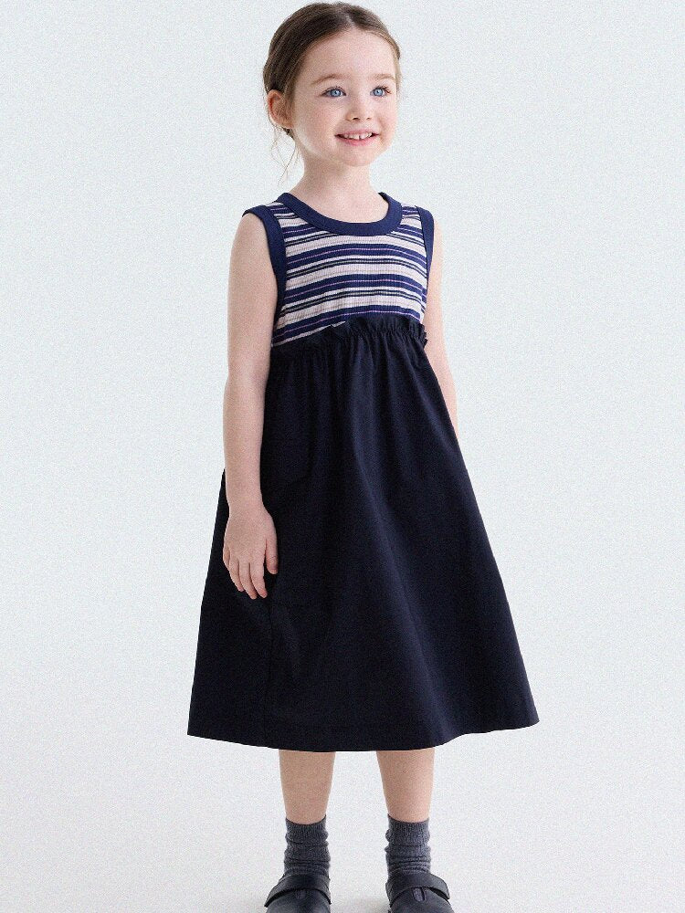 Cargo Pocket Cotton Dress ワークテイスト ノースリーブワンピース【mh0013195】