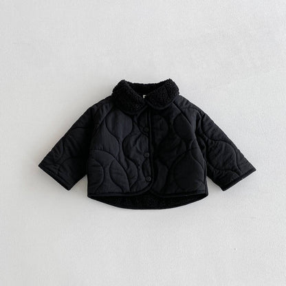 -中綿ジャケット キルティング ボア襟 あったか ボア裏地 防寒 アウター【mh0011397】 - mamahalo shop - ショートコート・ジャケット・ジャンパー -  べビー服 - 子供服 - 男の子 - 女の子