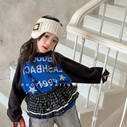 -長袖Tシャツ フリース素材 ラグラン袖 プリントロゴ ハイネック【mh0011410】 - mamahalo shop - 長袖Tシャツ -  べビー服 - 子供服 - 男の子 - 女の子