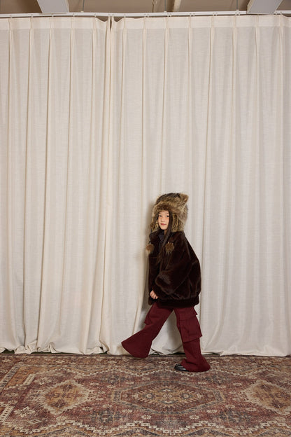 yummy&rocky | Thickened Brushed Denim Cargo Pants 裏起毛デニムカーゴベルボトム【mh0020094】