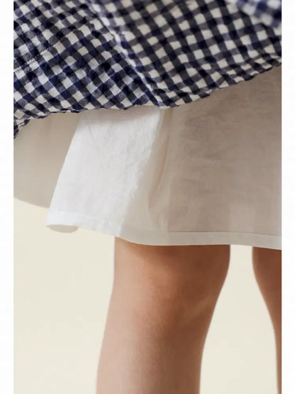 -フレンチスタイルチェックジャケット/ボックスプリーツスカート スーツ【mh0011299】 - mamahalo shop - 長袖セットアップ -  べビー服 - 子供服 - 男の子 - 女の子