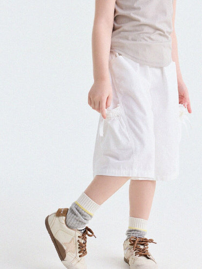 Ribbon Detail Cropped Pants リボン ハーフパンツ【mh0013179】