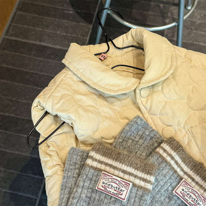 -キルティングベスト ノースリーブ 中綿入り 花柄プリント【mh0011425】 - mamahalo shop - ベスト -  べビー服 - 子供服 - 男の子 - 女の子