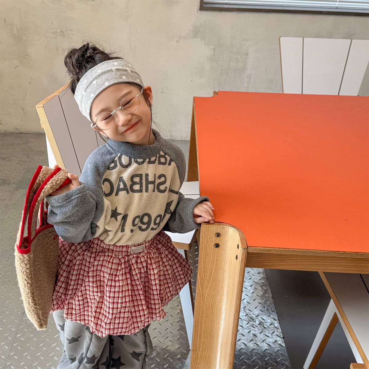 -長袖Tシャツ フリース素材 ラグラン袖 プリントロゴ ハイネック【mh0011410】 - mamahalo shop - 長袖Tシャツ -  べビー服 - 子供服 - 男の子 - 女の子