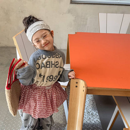 -長袖Tシャツ フリース素材 ラグラン袖 プリントロゴ ハイネック【mh0011410】 - mamahalo shop - 長袖Tシャツ -  べビー服 - 子供服 - 男の子 - 女の子