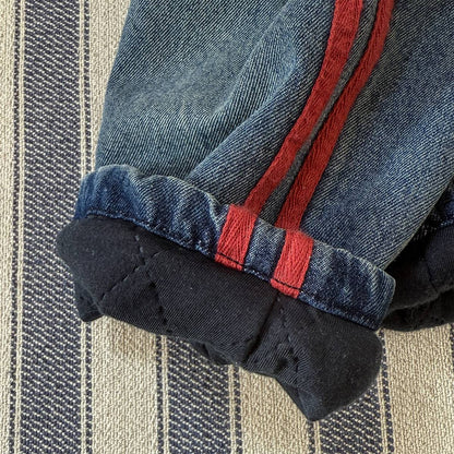 -デニムロングパンツ 裏キルティング 中綿入り ジーンズ 長ズボン【mh0011403】 - mamahalo shop - ロングパンツ・スウェットパンツ -  べビー服 - 子供服 - 男の子 - 女の子