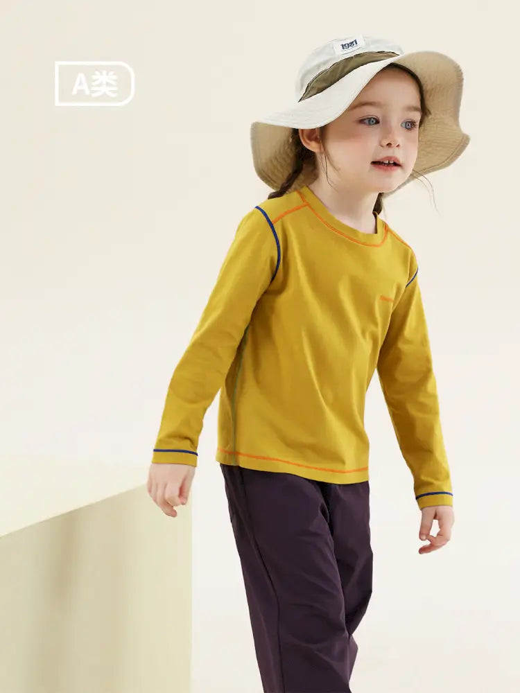 -切り替えステッチ長袖Tシャツ【mh0011300】 - mamahalo shop - 長袖Tシャツ -  べビー服 - 子供服 - 男の子 - 女の子