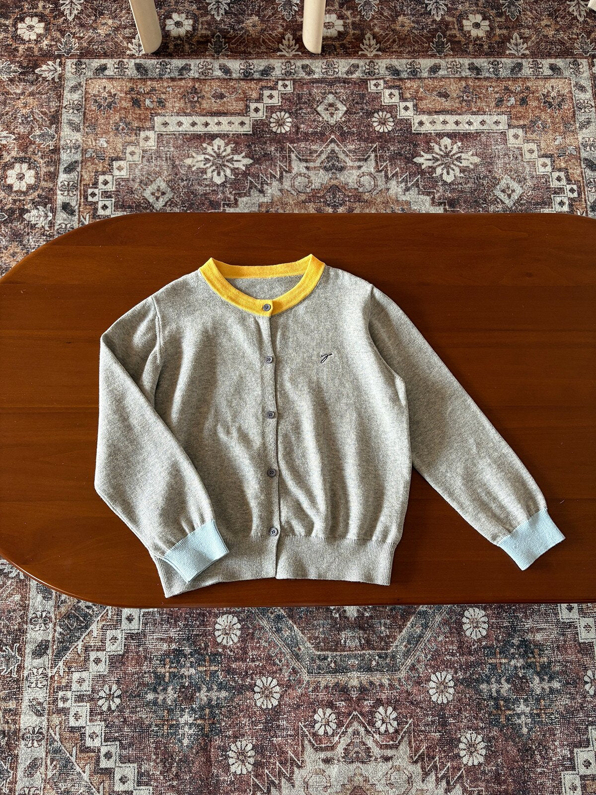 yummy&rocky | Organic Cotton Embroidery Cardigan 刺繍オーガニックコットンカーディガン【mh0020105】