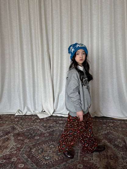 yummy&rocky | Star Print Soft Terry Thick T-Shirt 星柄テリー厚手長袖Tシャツ【mh0020103】