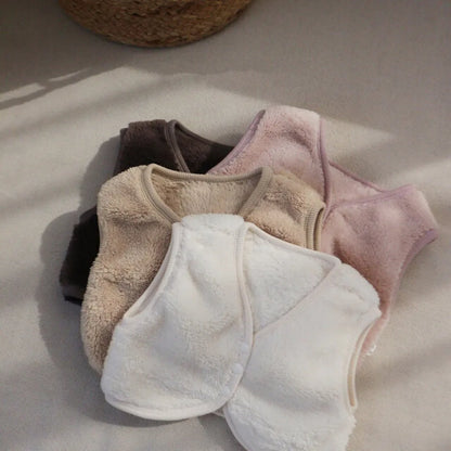 -バイピングシンプルフリース前あきベスト【mh0011200】 - mamahalo shop - ベスト -  べビー服 - 子供服 - 男の子 - 女の子