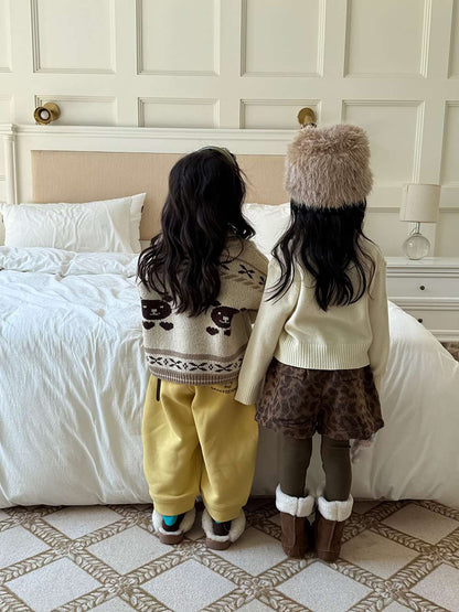 ショートパンツ レオパード柄 ウエストゴム ボトムス【mh0011454】