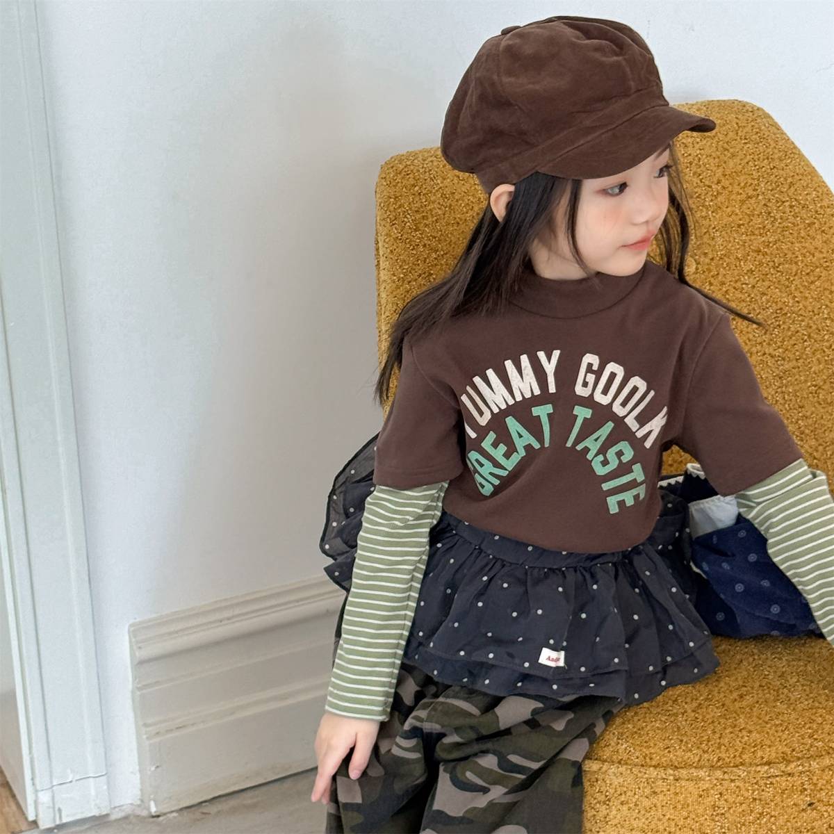 -長袖Tシャツ 裏起毛 ハイネック あったかインナー ベーシック【mh0011416】 - mamahalo shop - 長袖Tシャツ -  べビー服 - 子供服 - 男の子 - 女の子