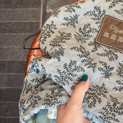 -キルティングベスト ノースリーブ 中綿入り 花柄プリント【mh0011425】 - mamahalo shop - ベスト -  べビー服 - 子供服 - 男の子 - 女の子