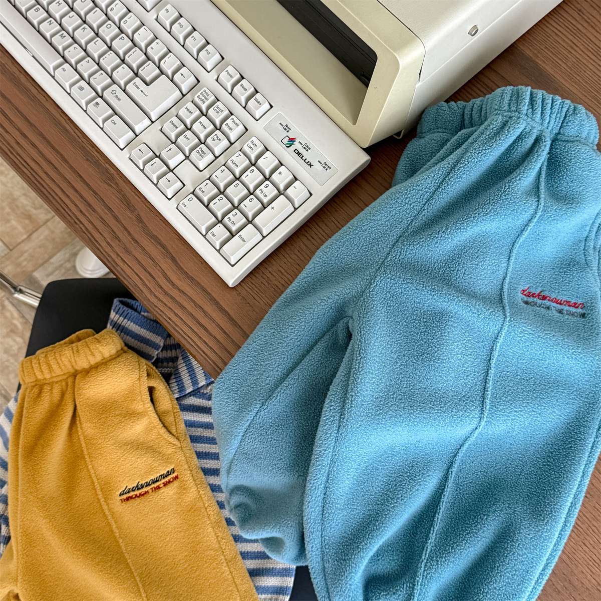 -フリーススウェットパンツ ルーズシルエット あったか長ズボン【mh0011423】 - mamahalo shop - ロングパンツ・スウェットパンツ -  べビー服 - 子供服 - 男の子 - 女の子