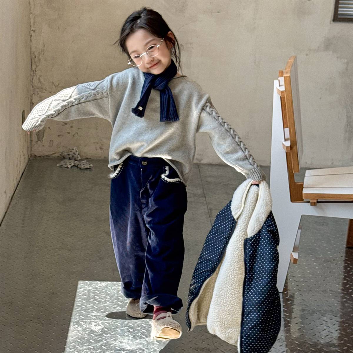 -コーデュロイロングパンツ 裏起毛 暖か長ズボン コットン素材【mh0011415】 - mamahalo shop - ロングパンツ・スウェットパンツ -  べビー服 - 子供服 - 男の子 - 女の子