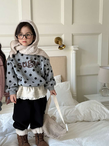 裏起毛長袖トレーナー | ロゴプリントビッグシルエット | オーバーサイズスウェット【mh0011466】