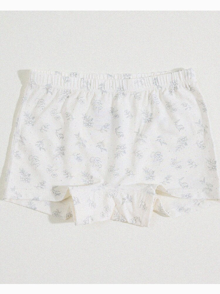 Girls' Cartoon Breathable Boxer Shorts ボタニカルプリント ボクサーパンツ【mh0013205】