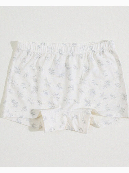 Girls' Cartoon Breathable Boxer Shorts ボタニカルプリント ボクサーパンツ【mh0013205】