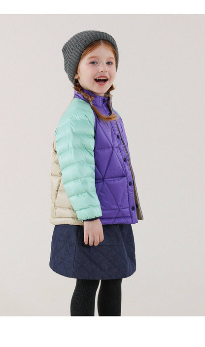 -キッズ ダウンジャケット 90%ホワイトダックダウン 撥水 軽量 アウター【mh0011344】 - mamahalo shop - ショートコート・ジャケット・ジャンパー -  べビー服 - 子供服 - 男の子 - 女の子