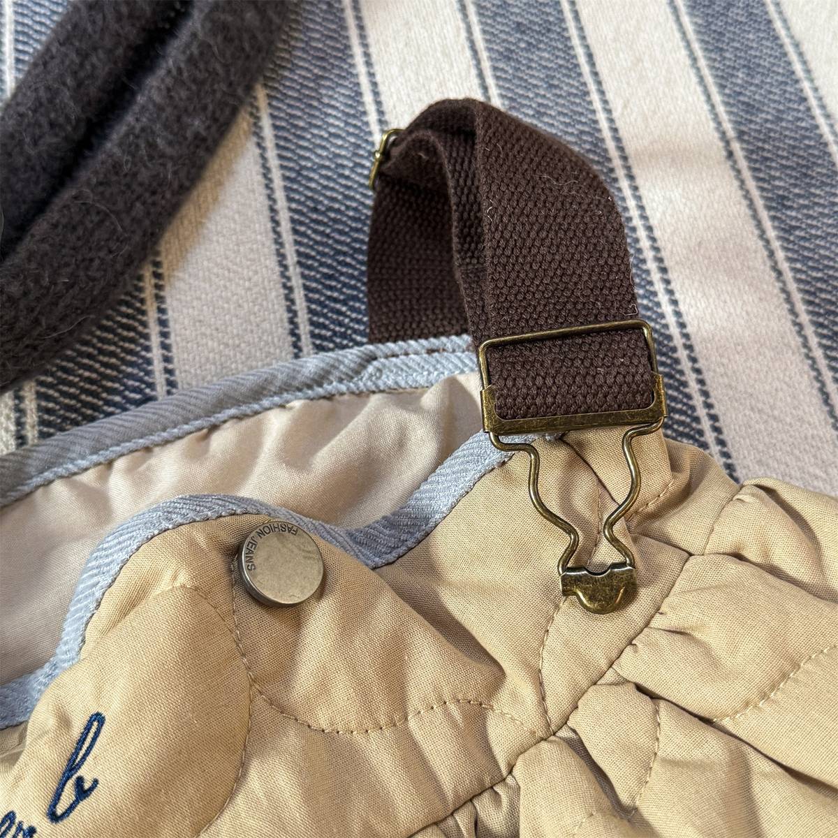 -キルティング サロペットスカート ジャンパースカート 中綿入り【mh0011419】 - mamahalo shop - ノースリーブワンピース -  べビー服 - 子供服 - 男の子 - 女の子