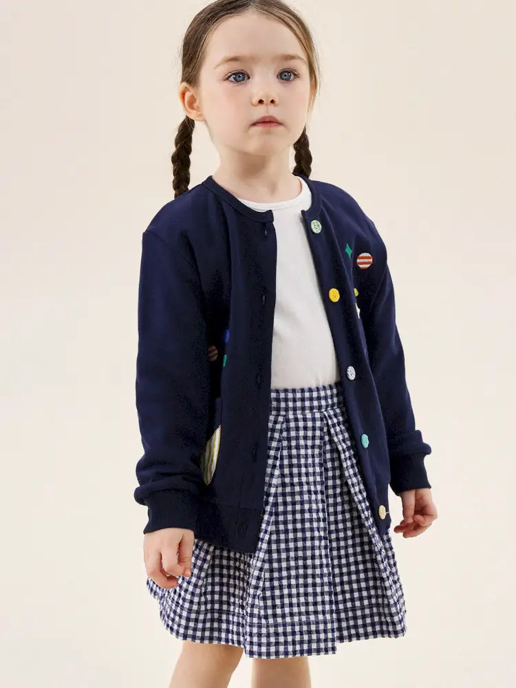 -フレンチスタイルチェックジャケット/ボックスプリーツスカート スーツ【mh0011299】 - mamahalo shop - 長袖セットアップ -  べビー服 - 子供服 - 男の子 - 女の子