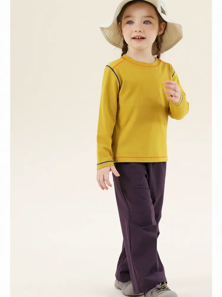 -切り替えステッチ長袖Tシャツ【mh0011300】 - mamahalo shop - 長袖Tシャツ -  べビー服 - 子供服 - 男の子 - 女の子