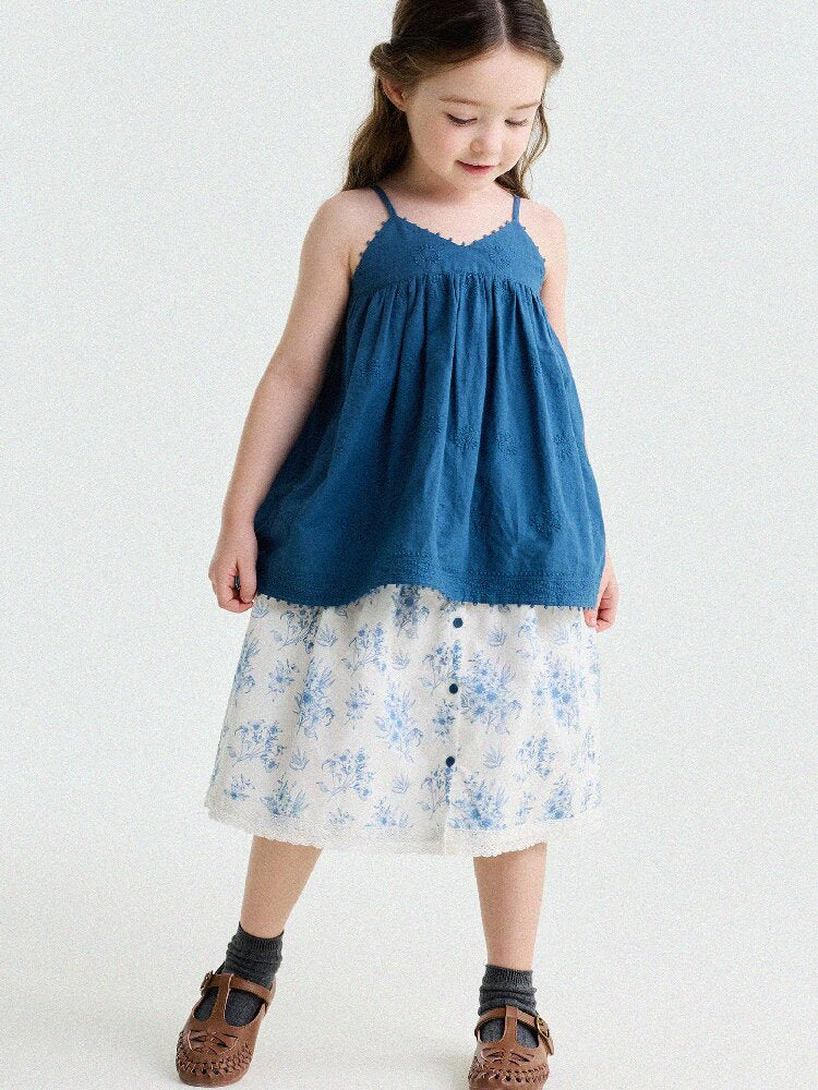French Floral Lace Cotton Skirt レース ショートスカート【mh0013204】