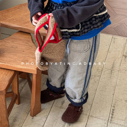 -デニムロングパンツ 裏キルティング 中綿入り ジーンズ 長ズボン【mh0011403】 - mamahalo shop - ロングパンツ・スウェットパンツ -  べビー服 - 子供服 - 男の子 - 女の子