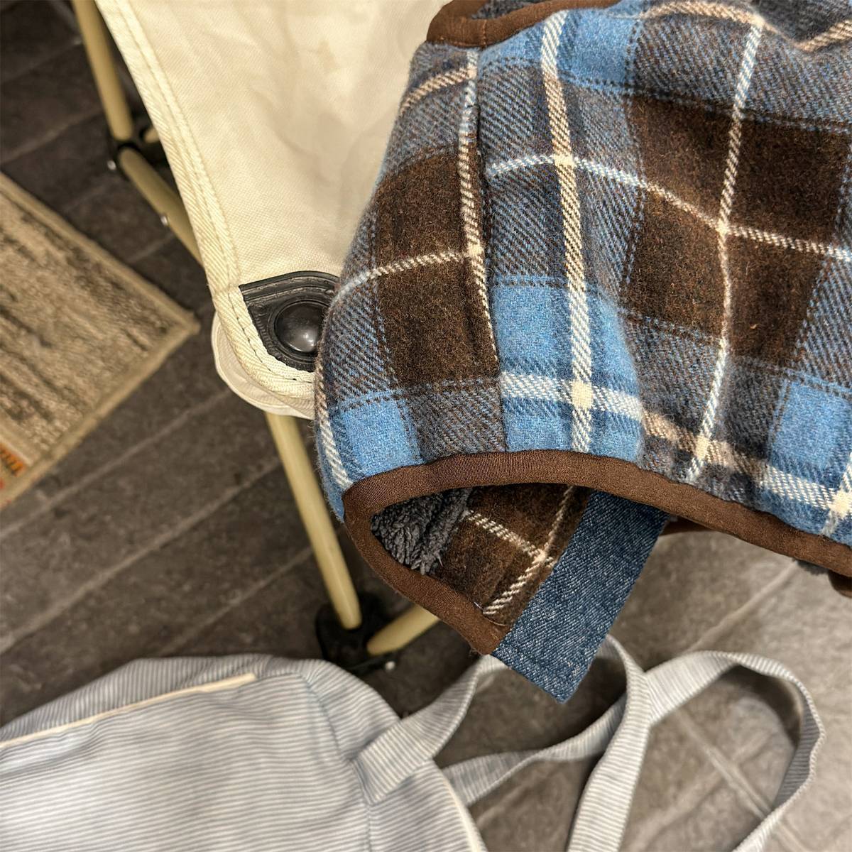 -チェック柄ベスト 裏ボア デニムポケット 中綿入り アウター【mh0011418】 - mamahalo shop - ベスト -  べビー服 - 子供服 - 男の子 - 女の子