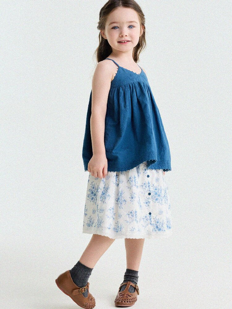 French Floral Lace Cotton Skirt レース ショートスカート【mh0013204】