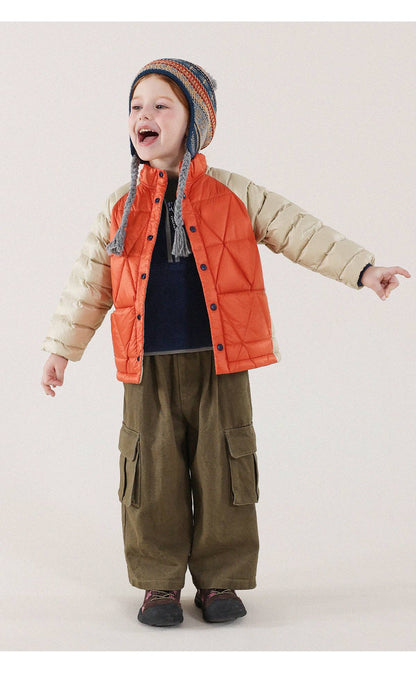 -キッズ ダウンジャケット 90%ホワイトダックダウン 撥水 軽量 アウター【mh0011344】 - mamahalo shop - ショートコート・ジャケット・ジャンパー -  べビー服 - 子供服 - 男の子 - 女の子