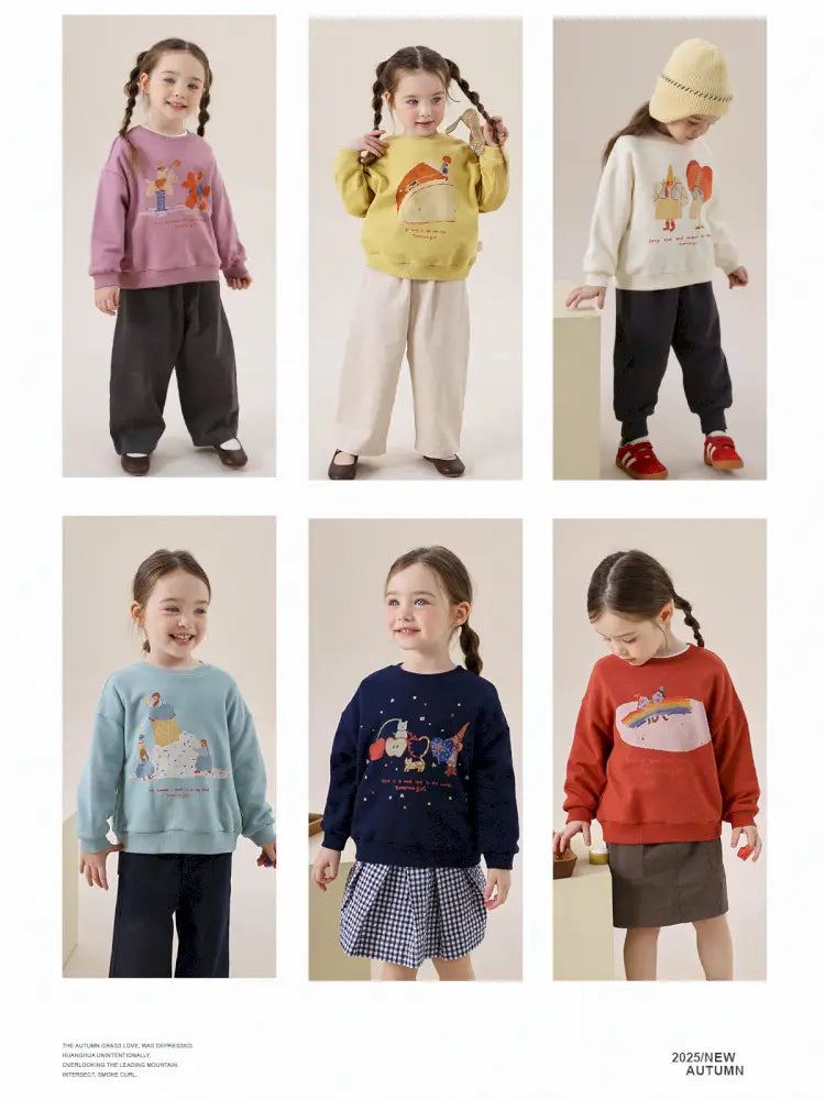 -アニマルプリント長袖スウェットトレーナー【mh0011297】 - mamahalo shop - トレーナー・フーディ -  べビー服 - 子供服 - 男の子 - 女の子