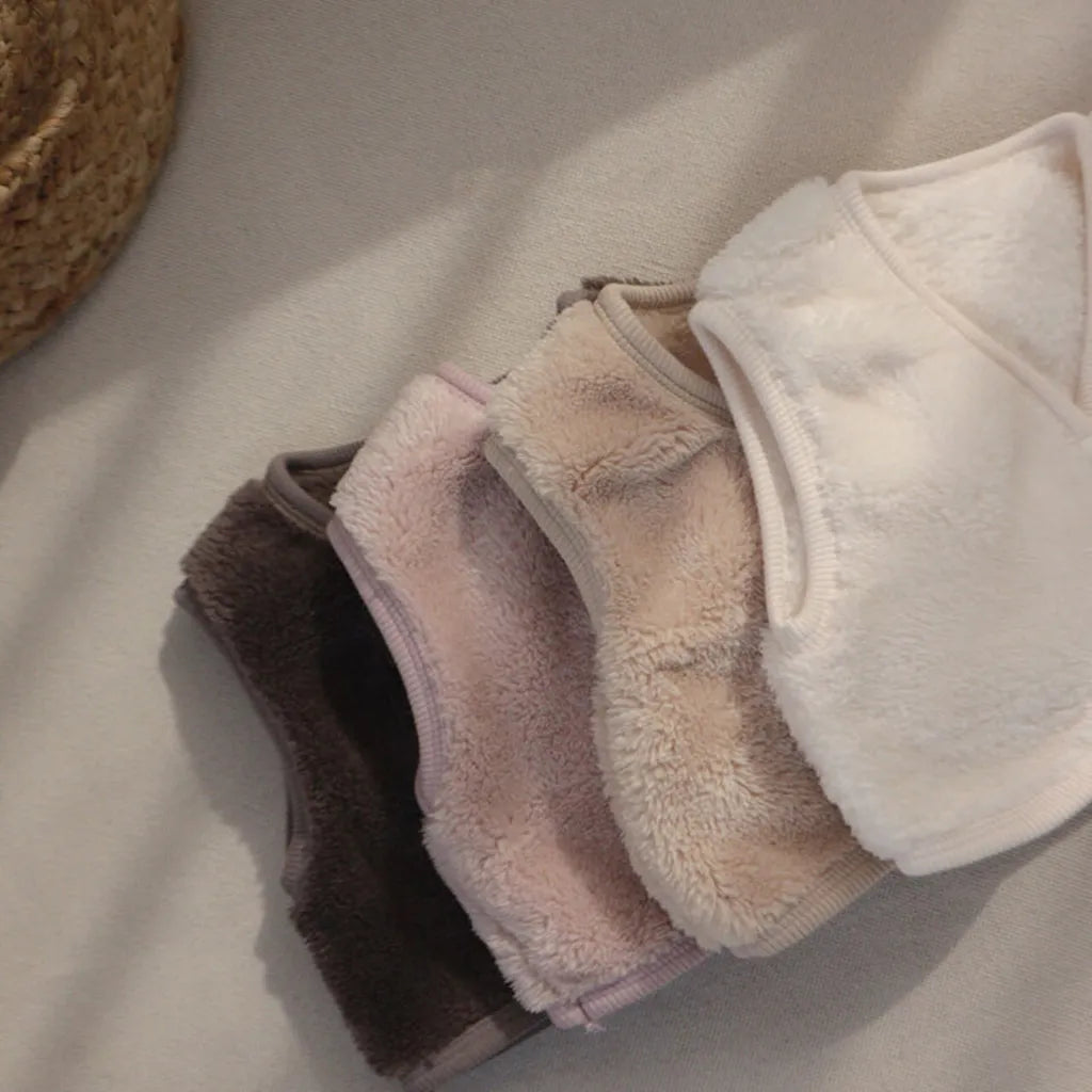 -バイピングシンプルフリース前あきベスト【mh0011200】 - mamahalo shop - ベスト -  べビー服 - 子供服 - 男の子 - 女の子