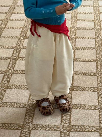 ゆるワイドスウェットパンツ 裏起毛バルーンシルエット 裏起毛スウェットパンツ【mh0011455】