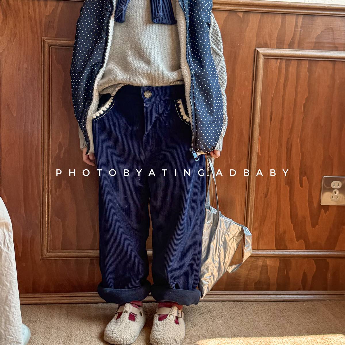 -コーデュロイロングパンツ 裏起毛 暖か長ズボン コットン素材【mh0011415】 - mamahalo shop - ロングパンツ・スウェットパンツ -  べビー服 - 子供服 - 男の子 - 女の子