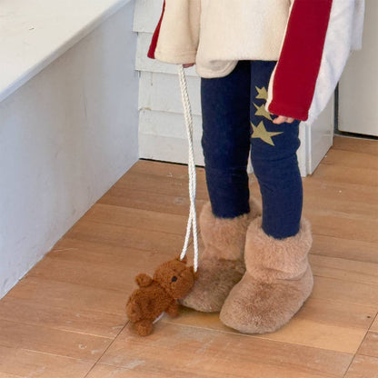 -裏起毛レギンス 星スタープリント 無地 暖かスパッツ ロングパンツ【mh0011406】 - mamahalo shop - レギンスパンツ -  べビー服 - 子供服 - 男の子 - 女の子