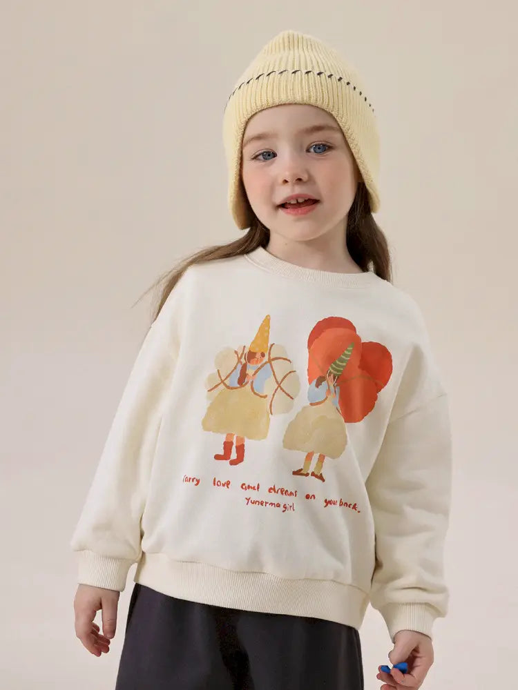 -アニマルプリント長袖スウェットトレーナー【mh0011297】 - mamahalo shop - トレーナー・フーディ -  べビー服 - 子供服 - 男の子 - 女の子