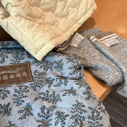 -キルティングベスト ノースリーブ 中綿入り 花柄プリント【mh0011425】 - mamahalo shop - ベスト -  べビー服 - 子供服 - 男の子 - 女の子