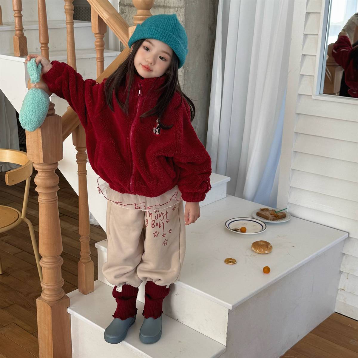 -裏起毛スウェットパンツ ロングパンツ 暖か長ズボン カジュアル【mh0011405】 - mamahalo shop - ロングパンツ・スウェットパンツ -  べビー服 - 子供服 - 男の子 - 女の子